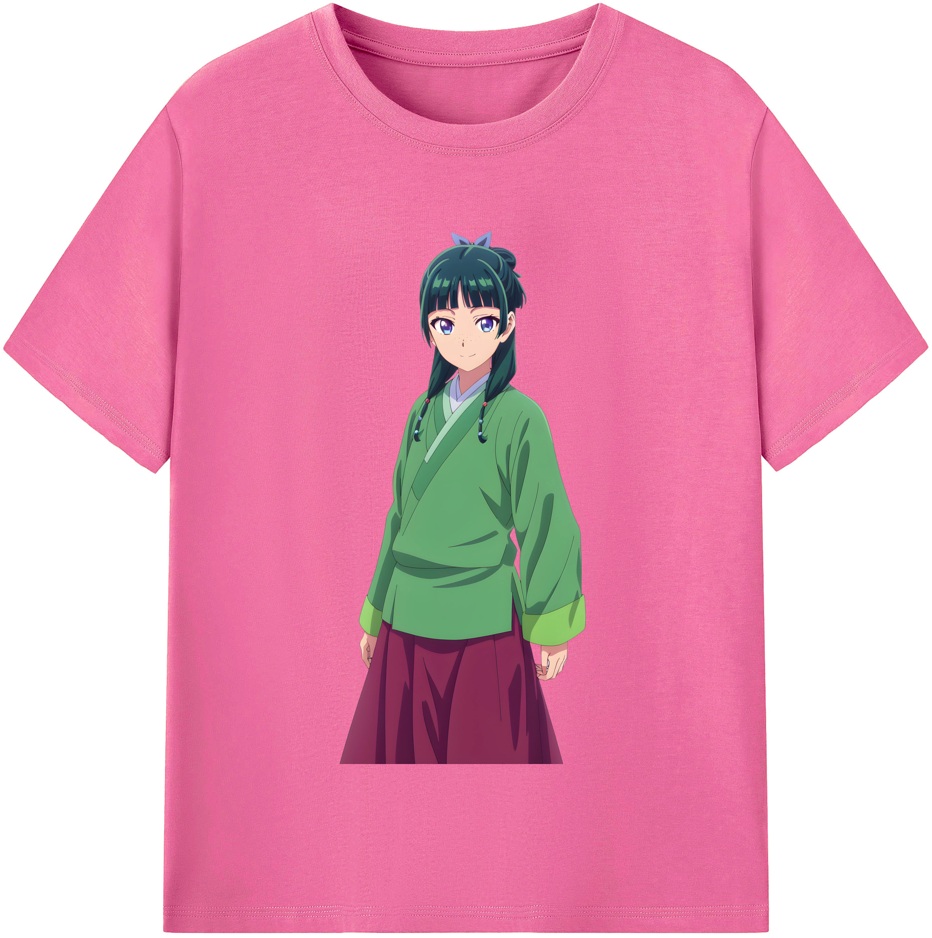 （画像用） 薬屋のひとりごと The Apothecary Diaries レディースカジュアルプリントTシャツ（綿100％）